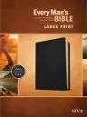 NIV Every Man's Bible, Black, Genuine Leather, Large Print, Study Notes, Articles, Book Introductions, Biblical People Profiles, Advice from Christian Leaders