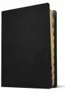 NIV Every Man's Bible, Black, Leather, Large Print, Thumb Indexed, Study Notes, Articles, Book Introductions, Biblical People Profiles, Advice from Christian Leaders