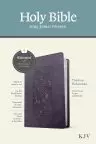 KJV Thinline Reference Bible, Filament-Enabled Edition (LeatherLike, Floral Frame Purple, Red Letter)