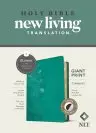 NLT Compact Giant Print Bible, Filament-Enabled Edition (LeatherLike, Peony Rich Teal, Indexed, Red Letter)