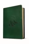 NLT Personal Size Giant Print Bible, Filament-Enabled Edition (LeatherLike, Evergreen Mountain , Red Letter)