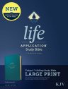 KJV Life Application Study Bible, Third Edition, Large Print (LeatherLike, Teal Blue, Red Letter)