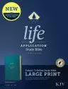 KJV Life Application Study Bible, Third Edition, Large Print (LeatherLike, Teal Blue, Indexed, Red Letter)