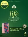 NLT Life Application Study Bible, Third Edition (LeatherLike, Pink Evening Bloom, Indexed, Red Letter)