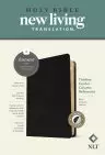 NLT Thinline Center-Column Reference Bible, Filament-Enabled Edition (Genuine Leather, Black, Indexed, Red Letter)