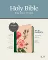 KJV Wide Margin Bible, Filament-Enabled Edition (LeatherLike, Pink Rose Garden, Red Letter)