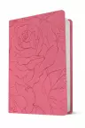 NLT Premium Value Compact Bible, Filament-Enabled Edition (LeatherLike, Pink Rose)