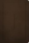 NLT Premium Value Compact Bible, Filament-Enabled Edition (LeatherLike, Dark Brown Framed Cross)