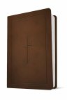 NLT Premium Value Compact Bible, Filament-Enabled Edition (LeatherLike, Dark Brown Framed Cross)