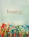 Inspire Bible Large Print NLT (LeatherLike, Floral Fields with Gold, Filament Enabled)