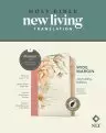 NLT Wide Margin Bible, Filament-Enabled Edition (LeatherLike, Dusty Pink Blossoms, Indexed)