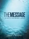 The Message Bible Numbered Edition, Bible, Blue, Hardback, Single Column Layout, Maps, Charts, Ribbon Marker