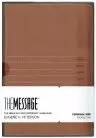 The Message Bible Personal Size, Bible, Brown, Imitation Leather, Maps, Charts, Topical Concordance, Study Helps