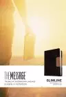 The Message Bible Slimline, Bible, Brown, Imitation Leather, Paraphrase, Single Column, Ribbon Marker