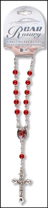 Ruby Single Decade Car Rosary