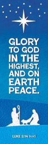 Bookmarks-Kids-Christmas-Glory To God Luke 2:14 KJV (Pack Of 25)