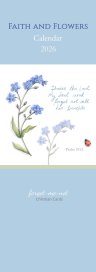 Faith and Flowers Slimline Calendar 2026