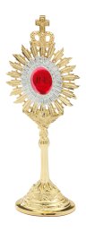 Golden Plated Reliquary H 18 cm