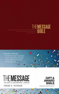 The Message Gift and Award Bible Burgundy