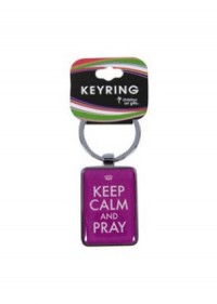 Keep Calm and Pray Keyring