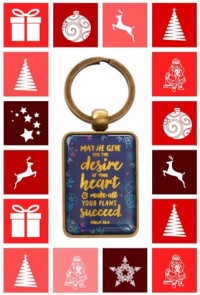 May He Give You the Desires Keyring