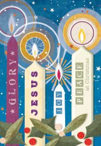 Candles design Charity Christmas Cards 