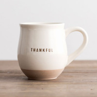  Thankful - Ceramic Clay-Dipped Mug