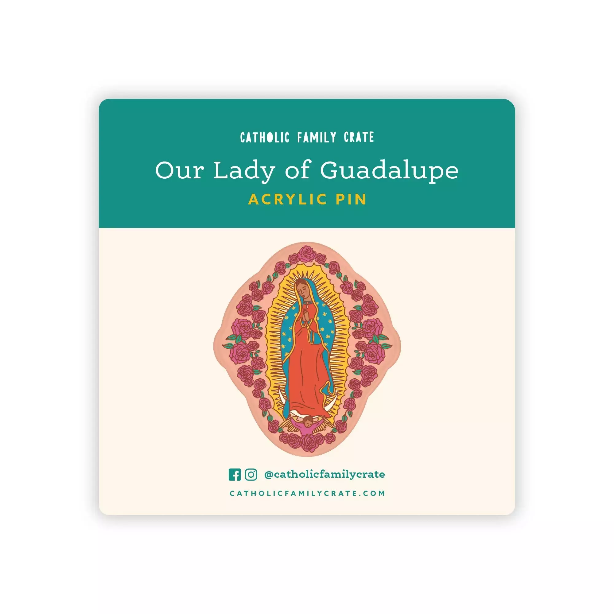 Our Lady of Guadalupe Pin Badge