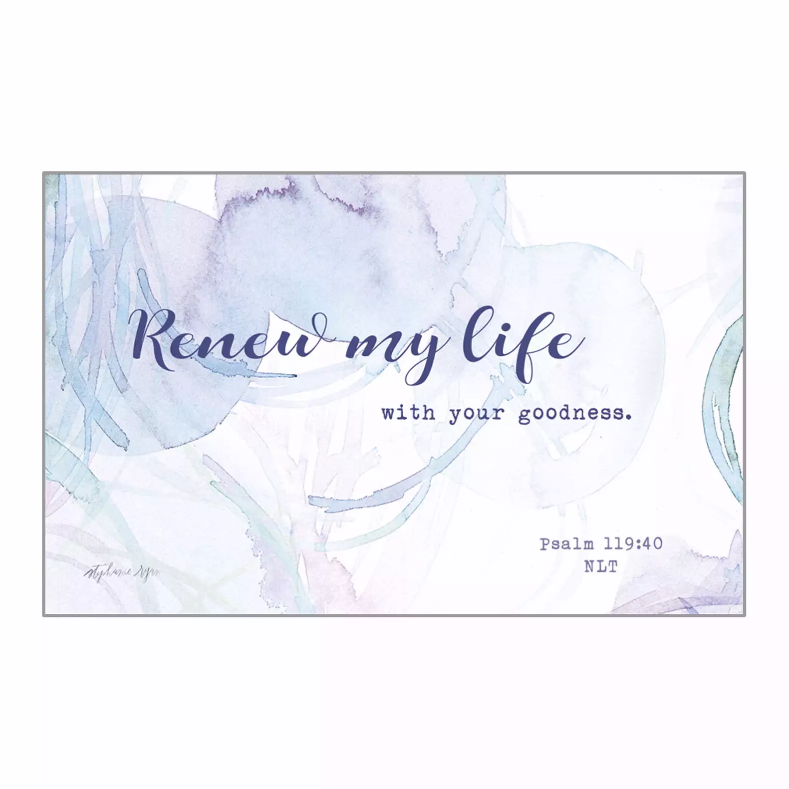 Cards-Share-It-Renew My Life (2-1/8" X 3-3/8") (Pack Of 24)