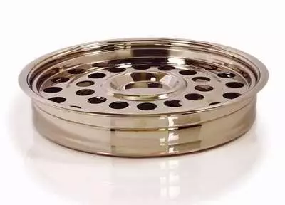 Communion-RemembranceWare-BrassTone One-Pass Tray And Disc (Stainless Steel)