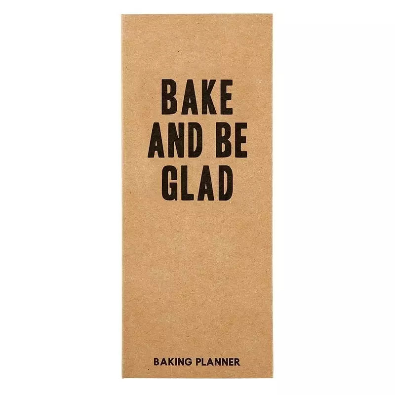 Baking Planner Book-Bake & Be Glad (80 Tear Off Sheets) (3.5" x 9")