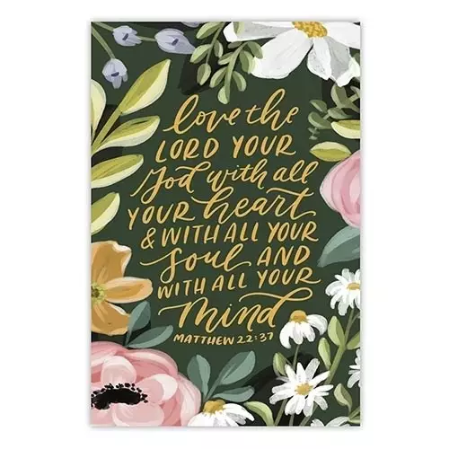 Cards-Pass It On-Matthew 22:37 (3" x 2") (Pack Of 25)