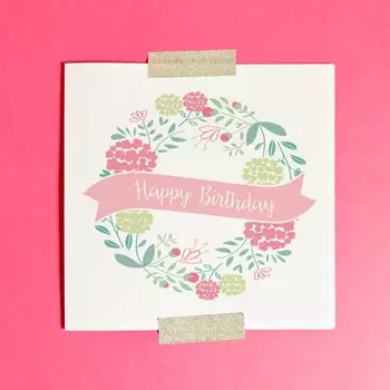 Happy Birthday (Pink) Single Card