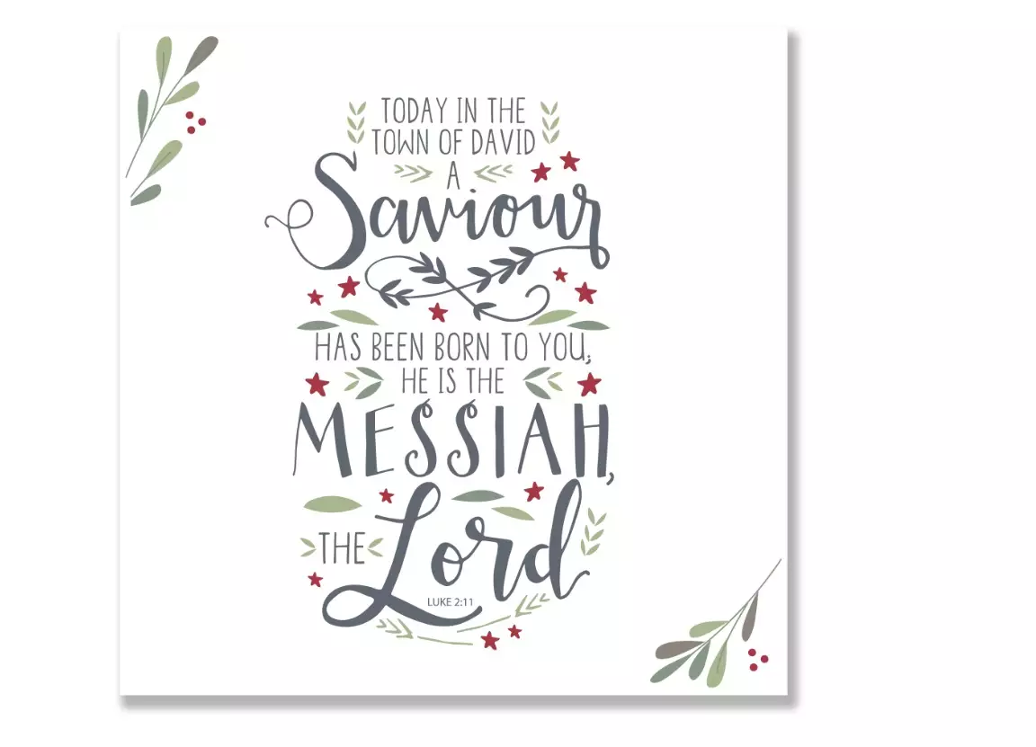 Today in the Town of David Charity Christian Christmas Cards Pack of 10