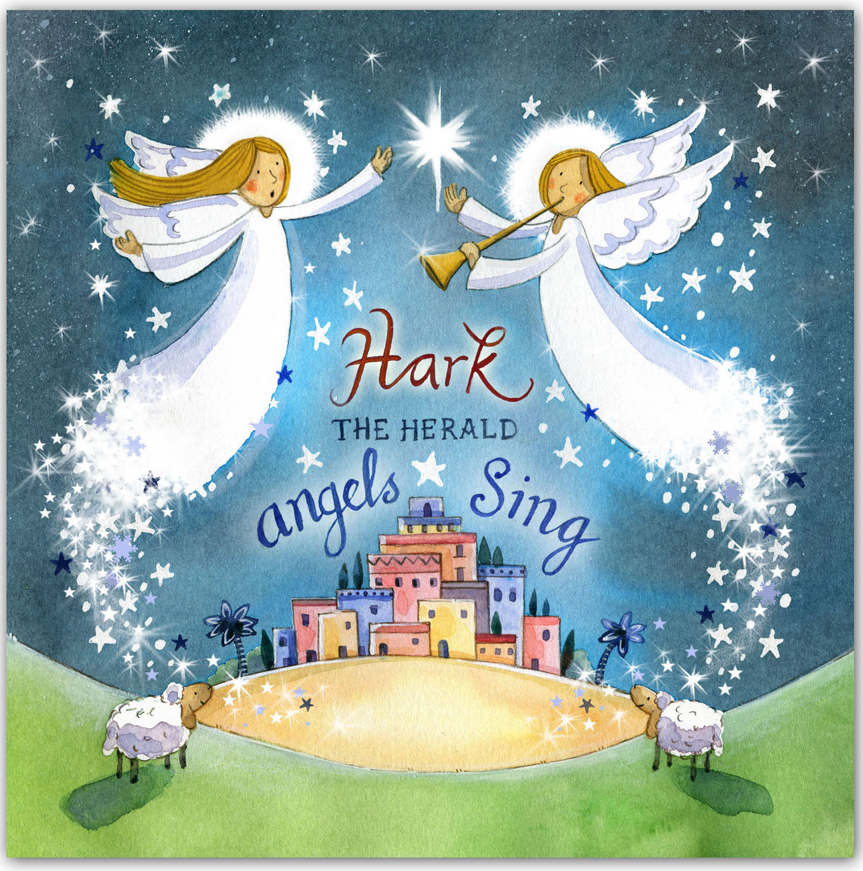 Angels Sing Christmas Cards Pack of 5 0604565252869 Fast Delivery at Eden
