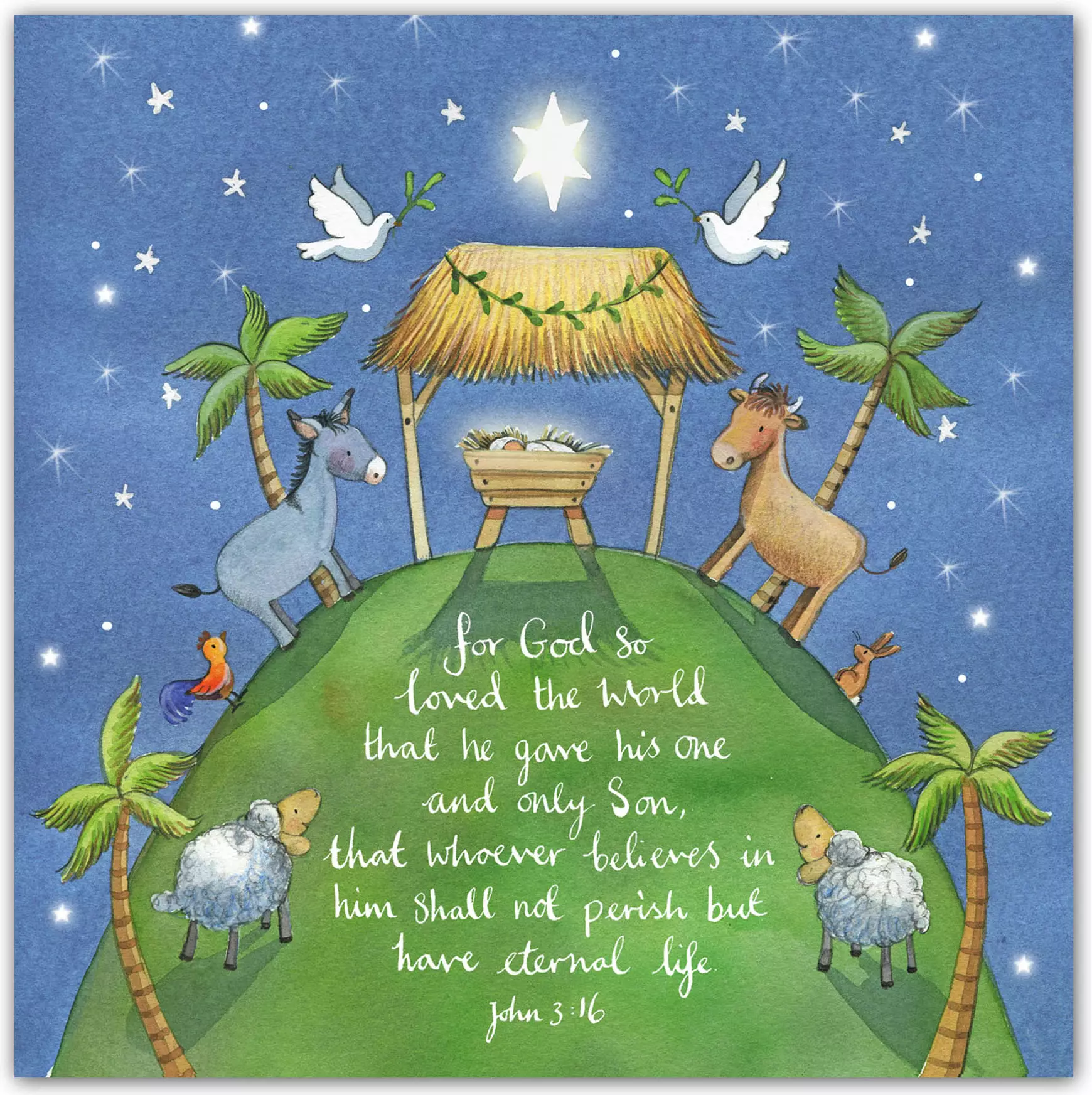 O Come Let Us Adore Him (Pack of 5) Christian Christmas Cards
