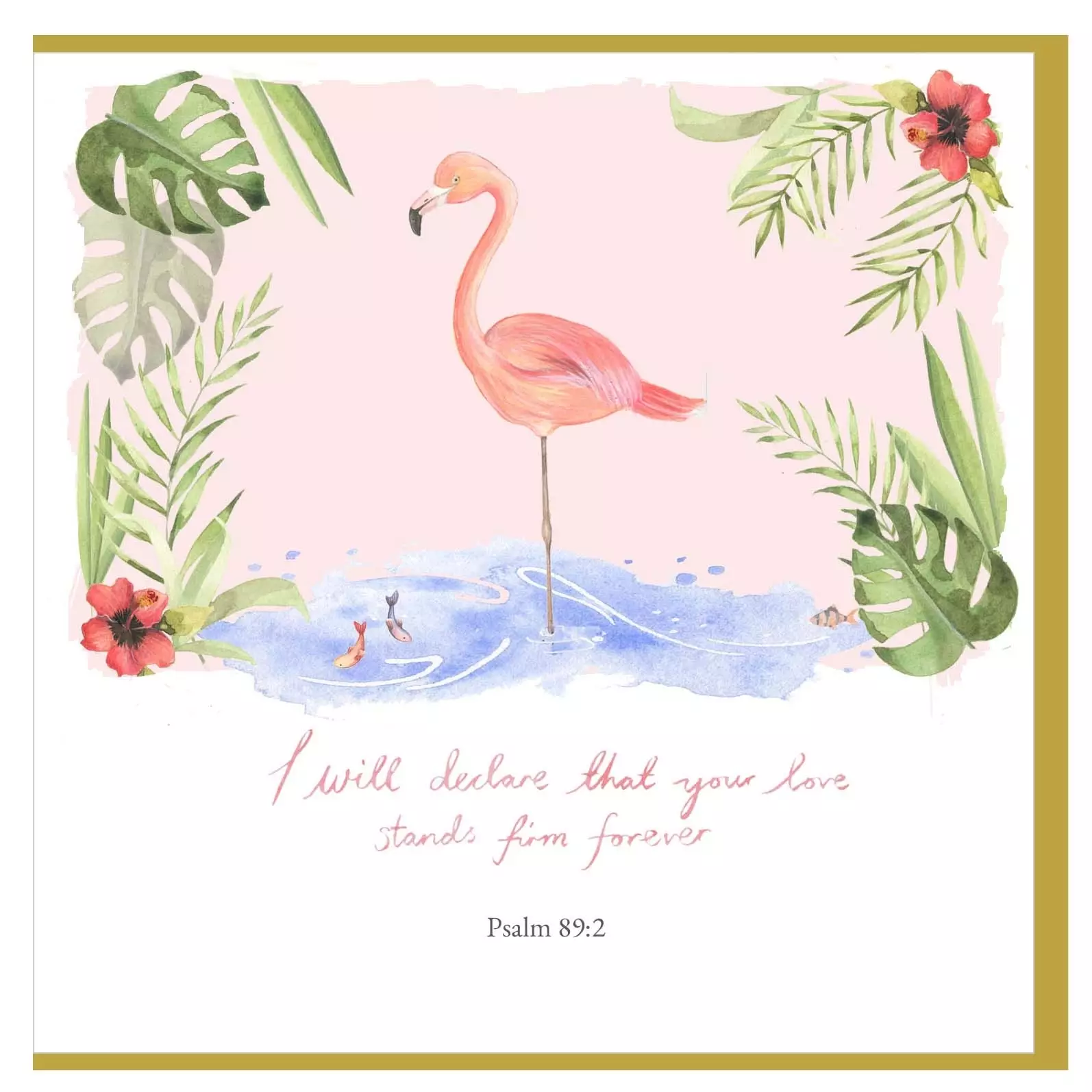 Flamingo Single Card