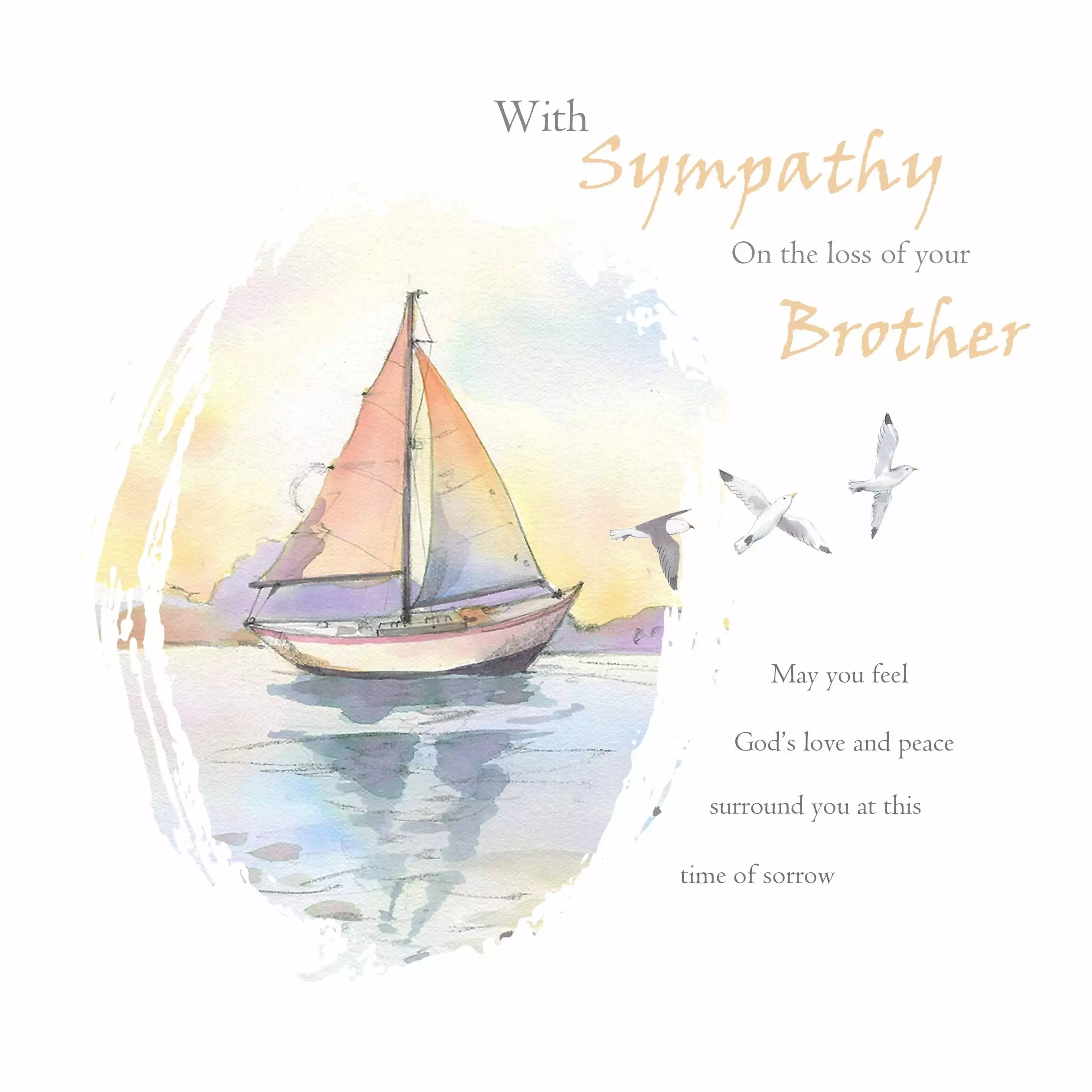 Still Waters Brother Sympathy Single Card
