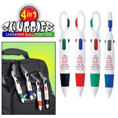 CHUBBIES 4 IN 1 CARABINER PENS 0634989525010 | Eden