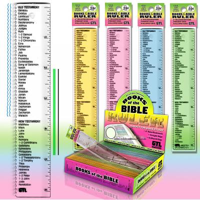 Books Of The Bible Ruler and Bookmark - Single