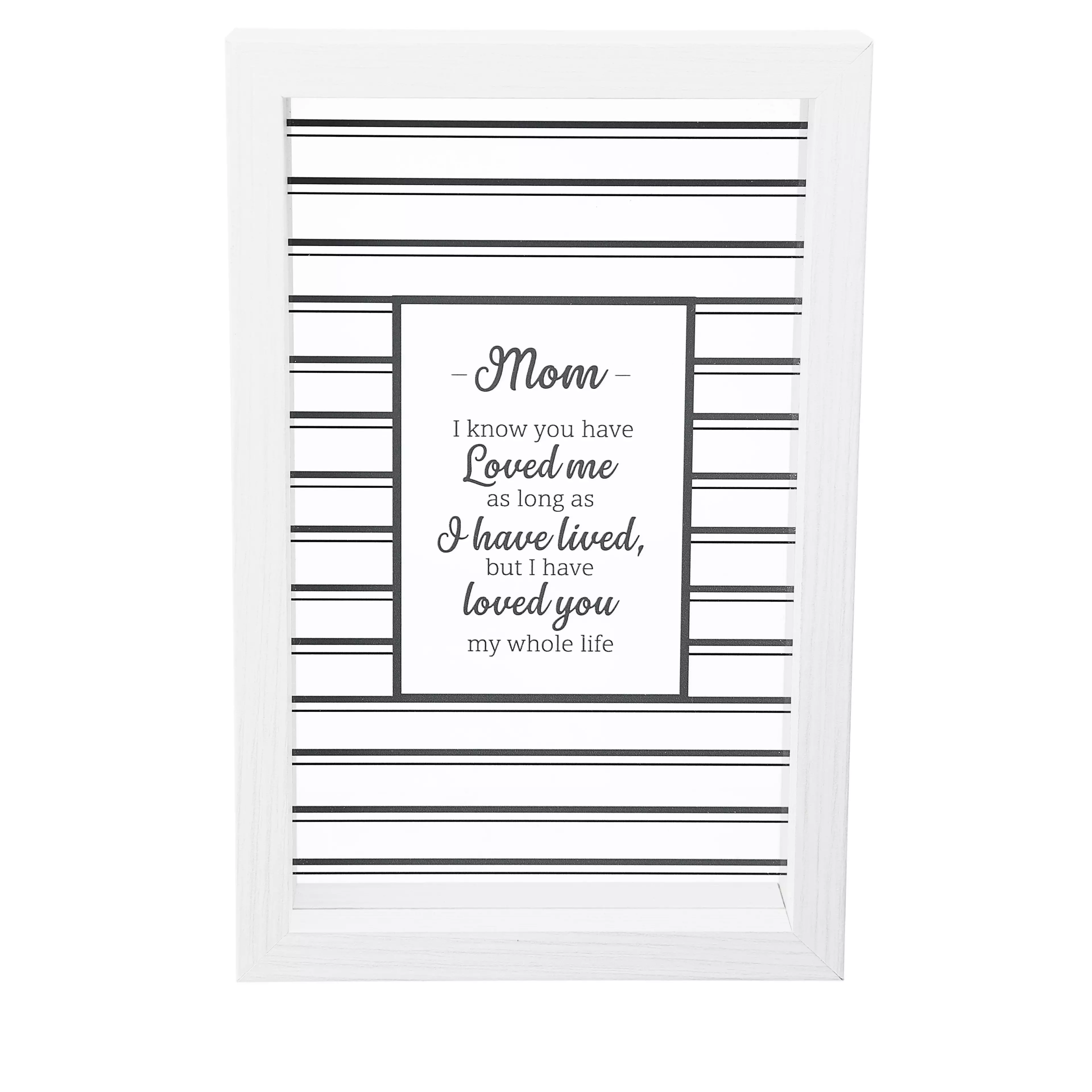 Glass Plaque-Mom I Have Loved You... (8.5")