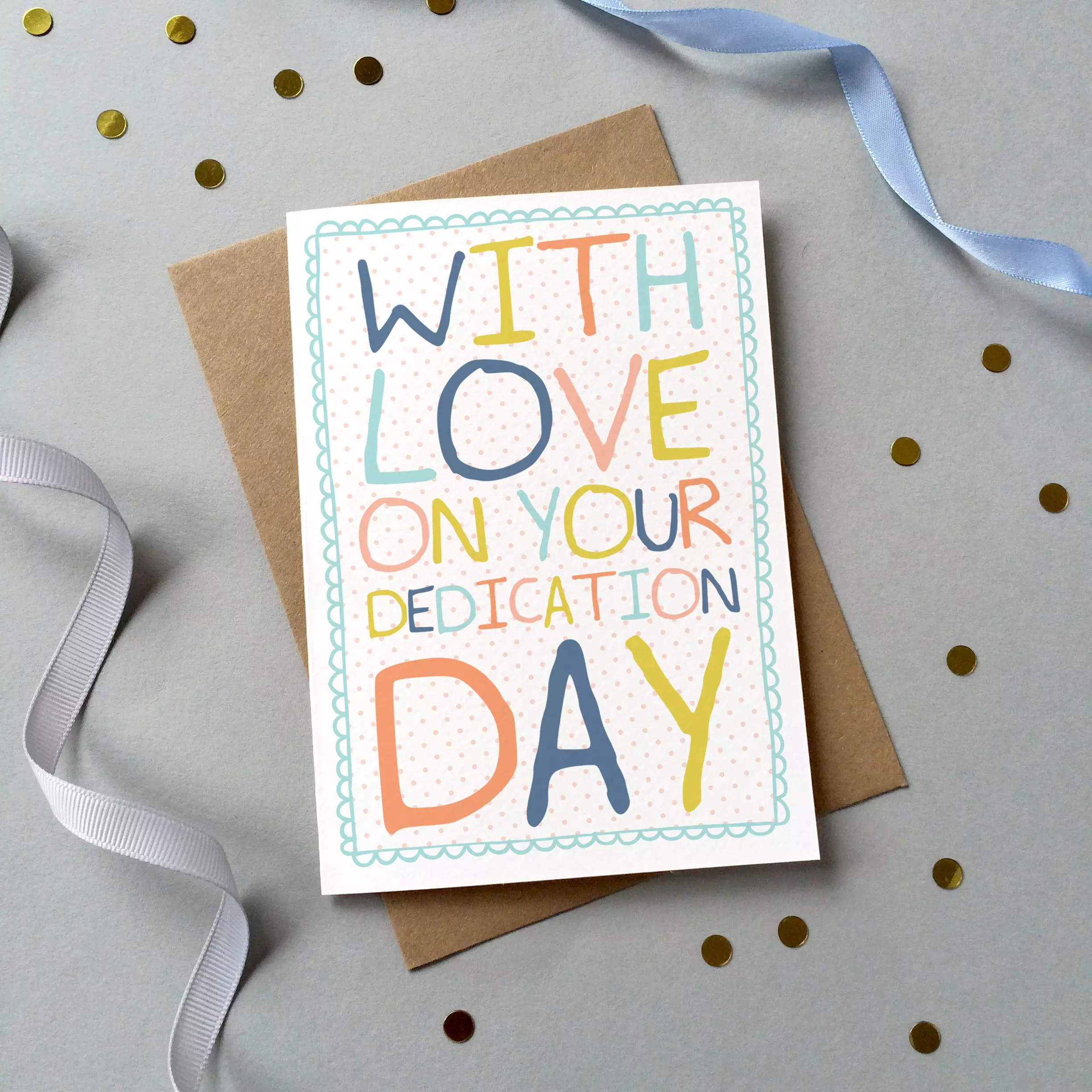 With Love on Your Dedication Single Card
