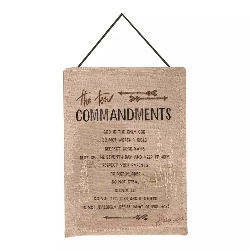 Bannerette-Ten Commandments (Tapestry) (13" x 18")
