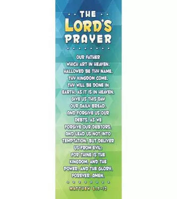 Bookmark-The Lord's Prayer (Matthew 6:9-13) (Pack Of 25)