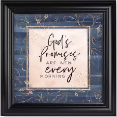 Plaque-Heaven Sent-God's Promises Are New (10 x 10)