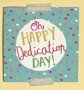 Oh Happy Dedication Day Single Card