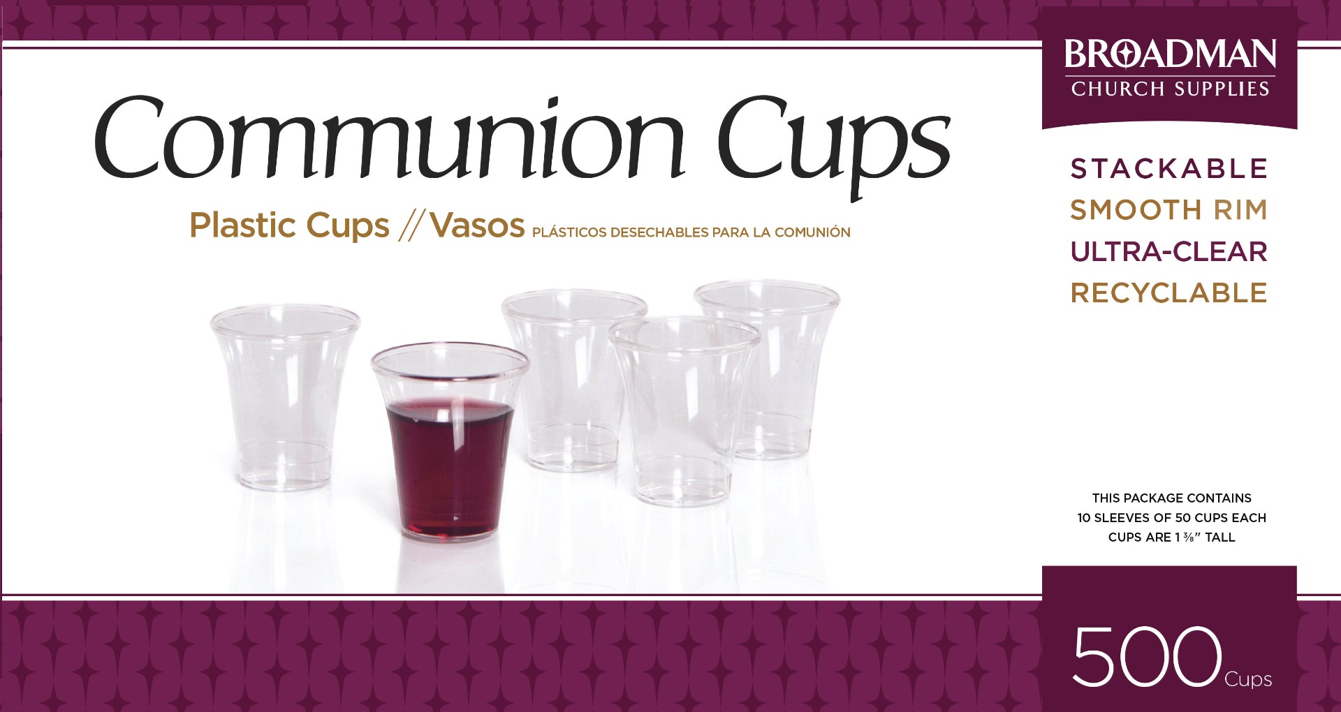 Plastic Communion Cups Box of 500 Free Delivery at Eden.co.uk