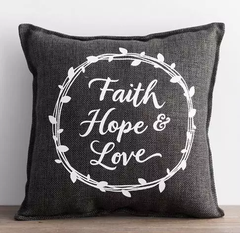 Faith Hope Love Cushion