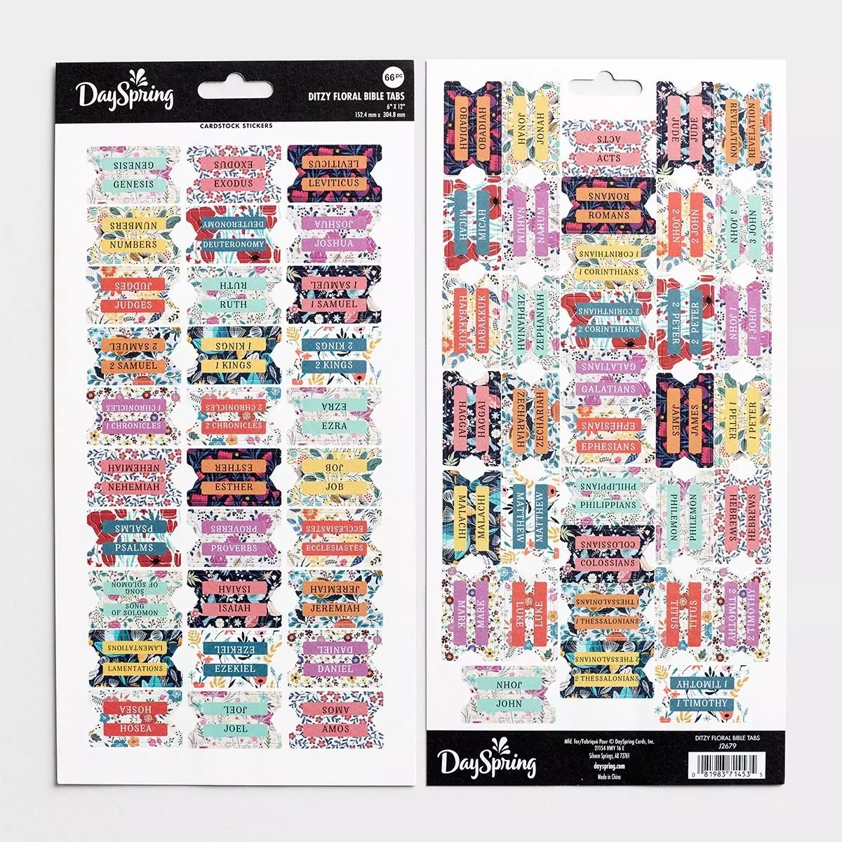 Ditzy Floral Bible Tabs