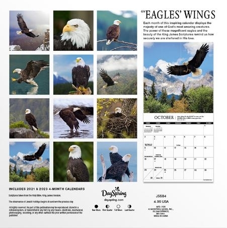 Eagle Schedule 2022 Eagles Wings Mini Wall Calendar 2022 081983739200 | Eden